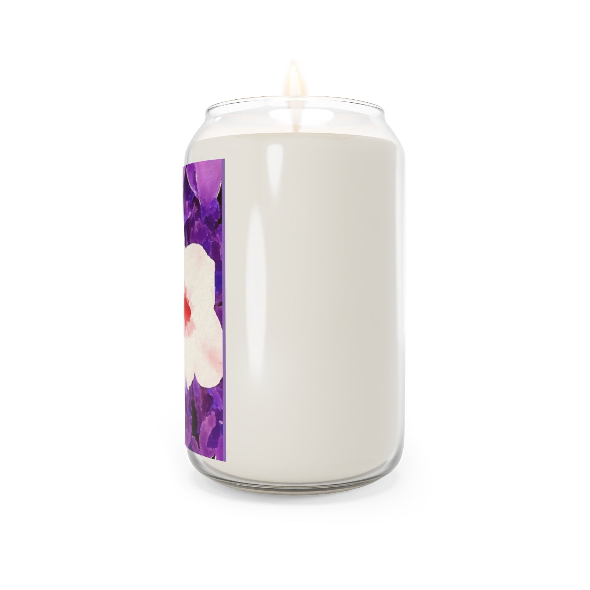 Purple Floral Vanilla-Scented Candle