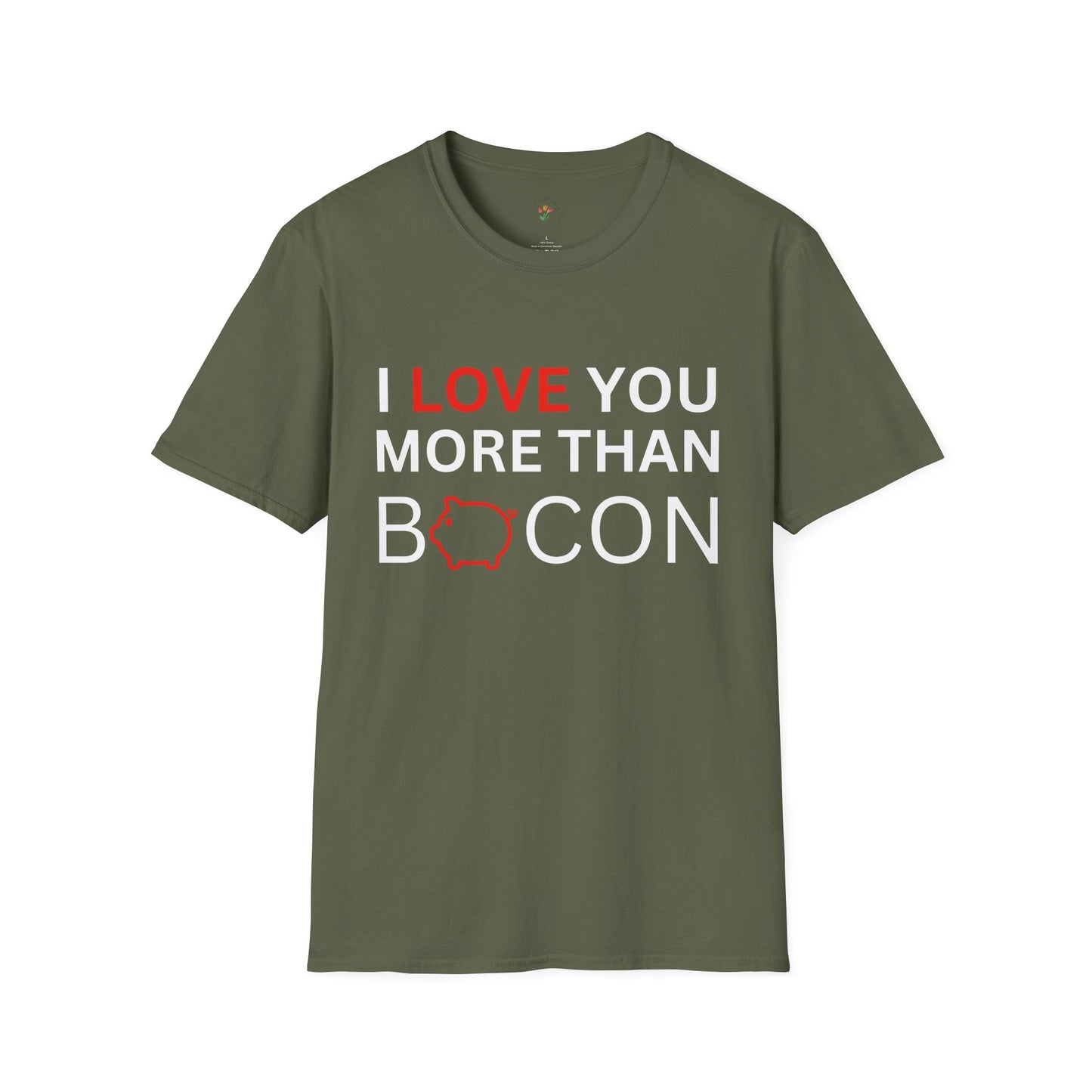 I Love You More Than Bacon Graphic Tee