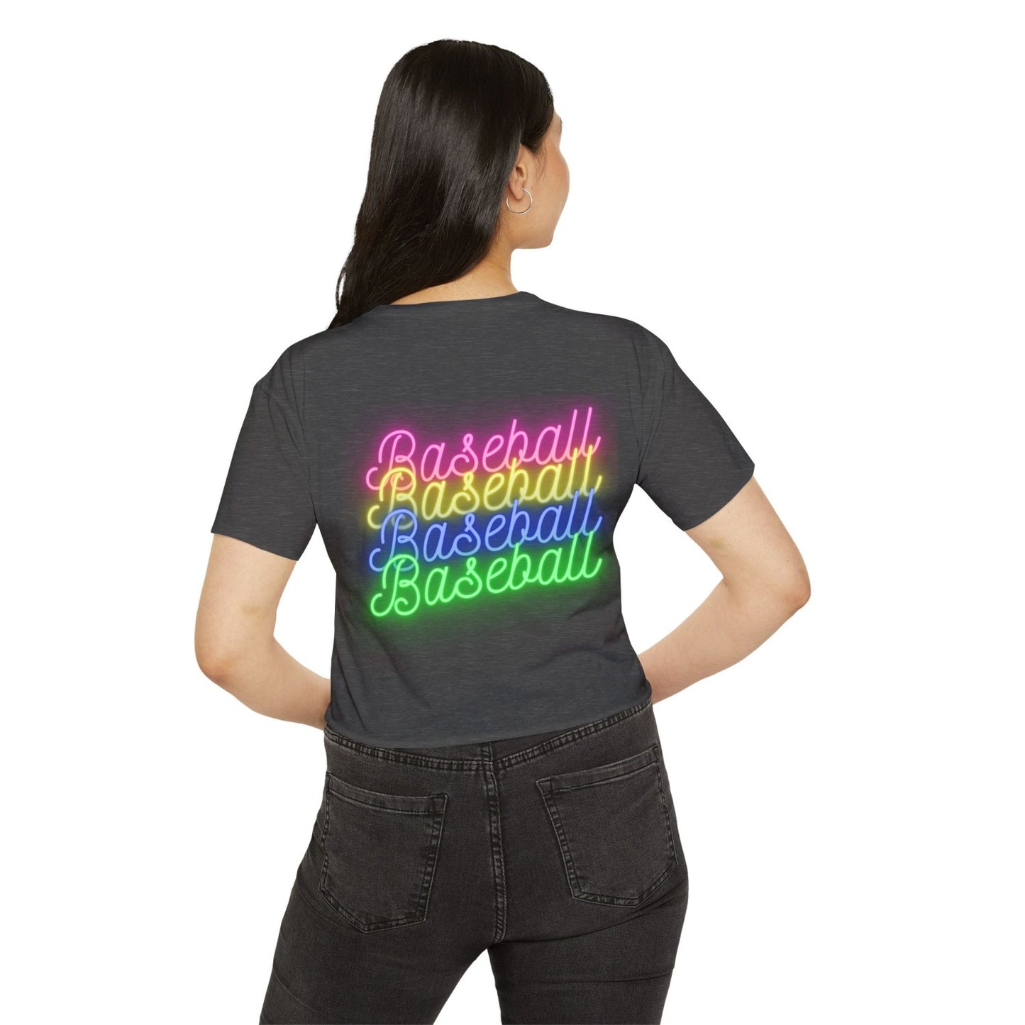 Retro Inspired Baseball Crop Top