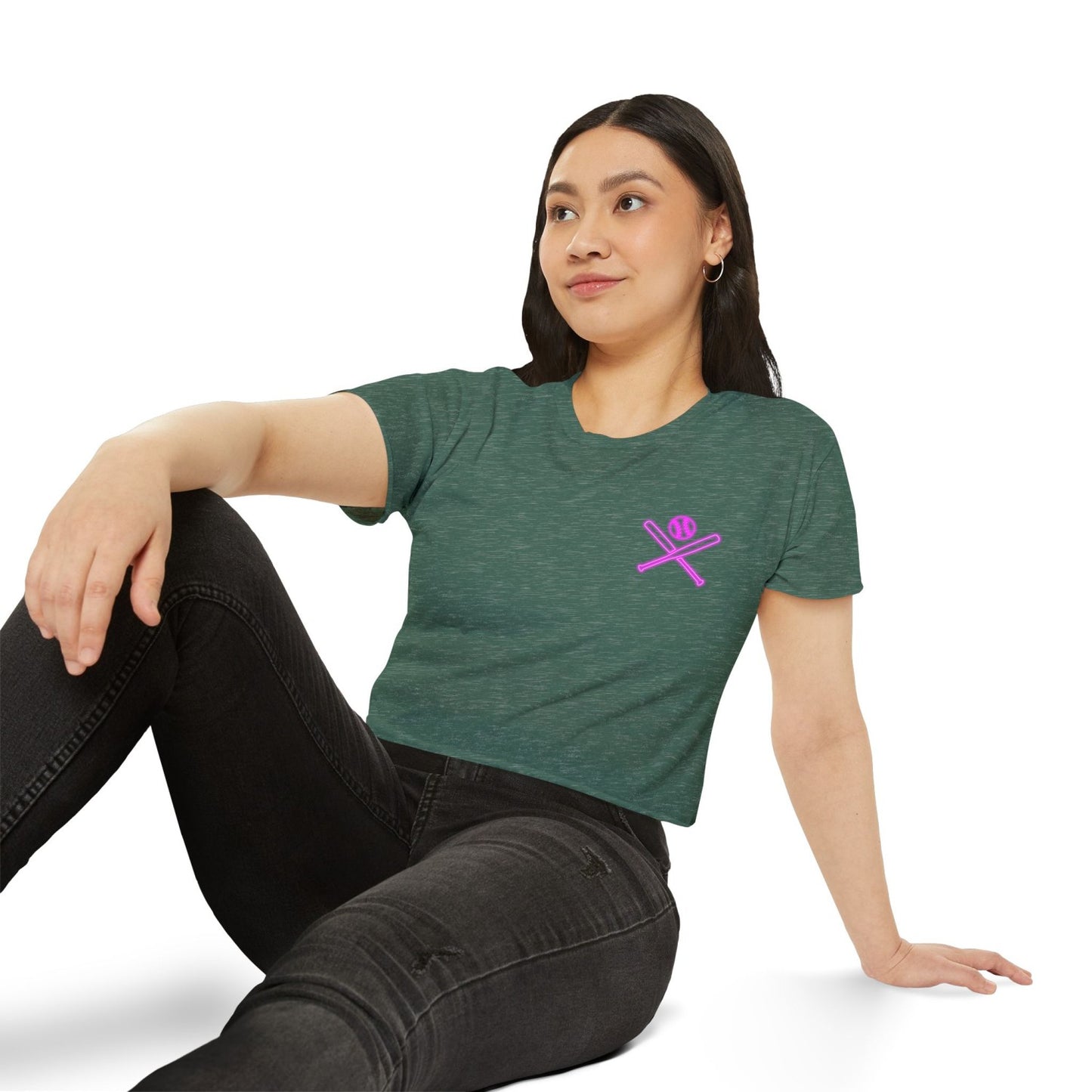 Retro Inspired Baseball Crop Top