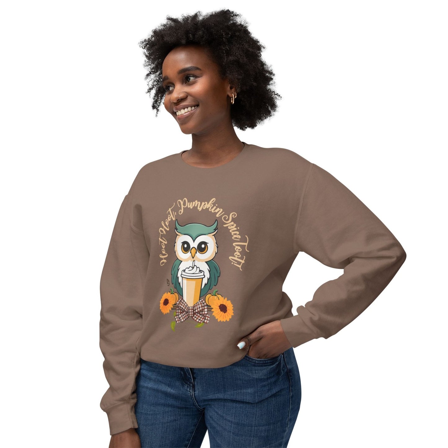 Cozy Fall Sweatshirt Featuring Adorable Owl