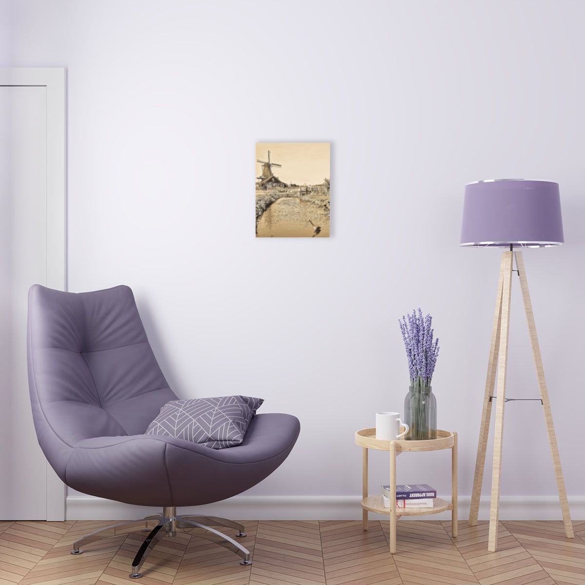 Dutch Windmill Scene Acrylic Print