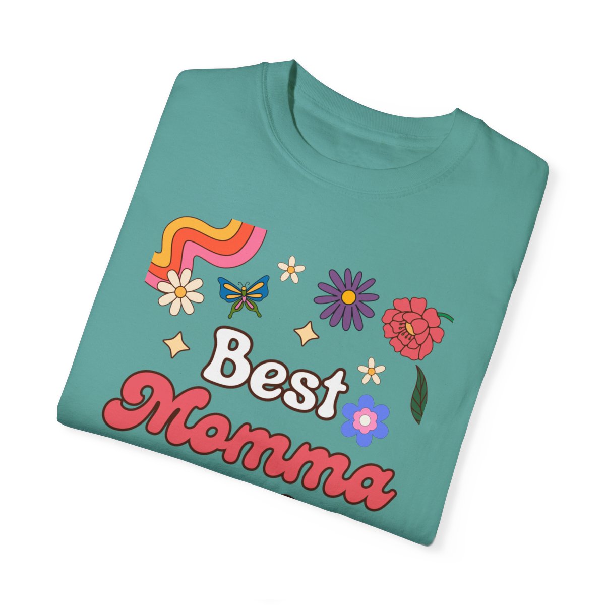 Best Momma Ever Retro Floral Tee