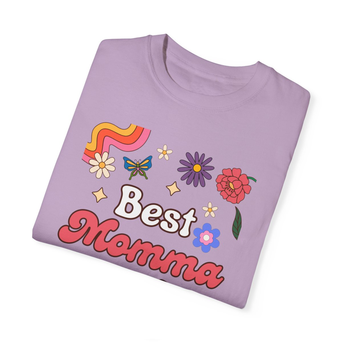 Best Momma Ever Retro Floral Tee