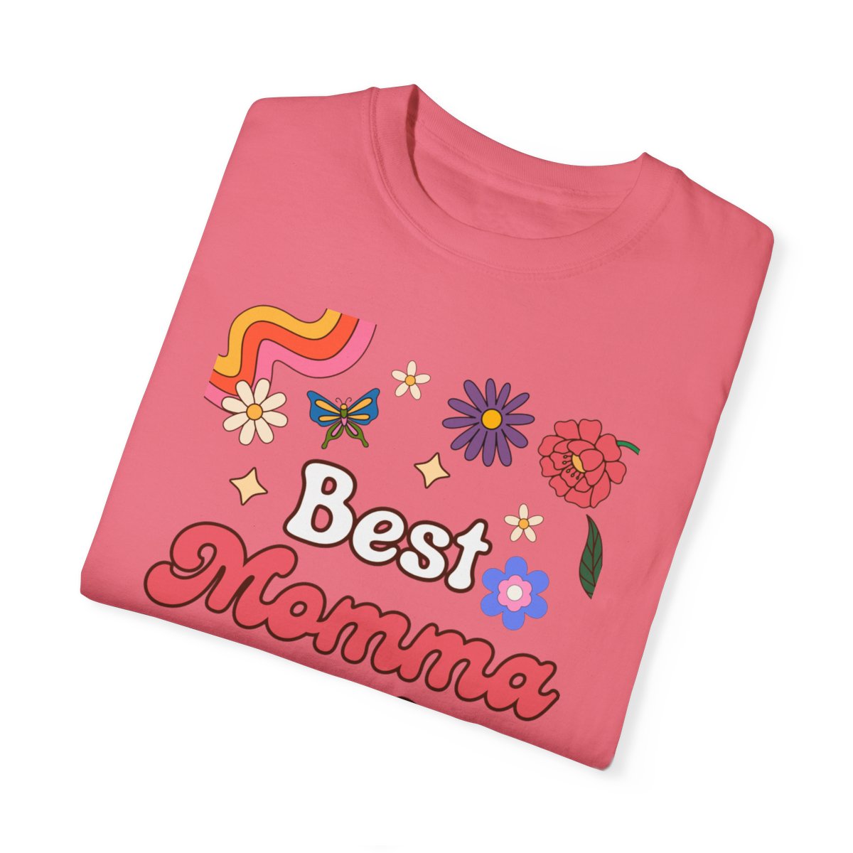 Best Momma Ever Retro Floral Tee