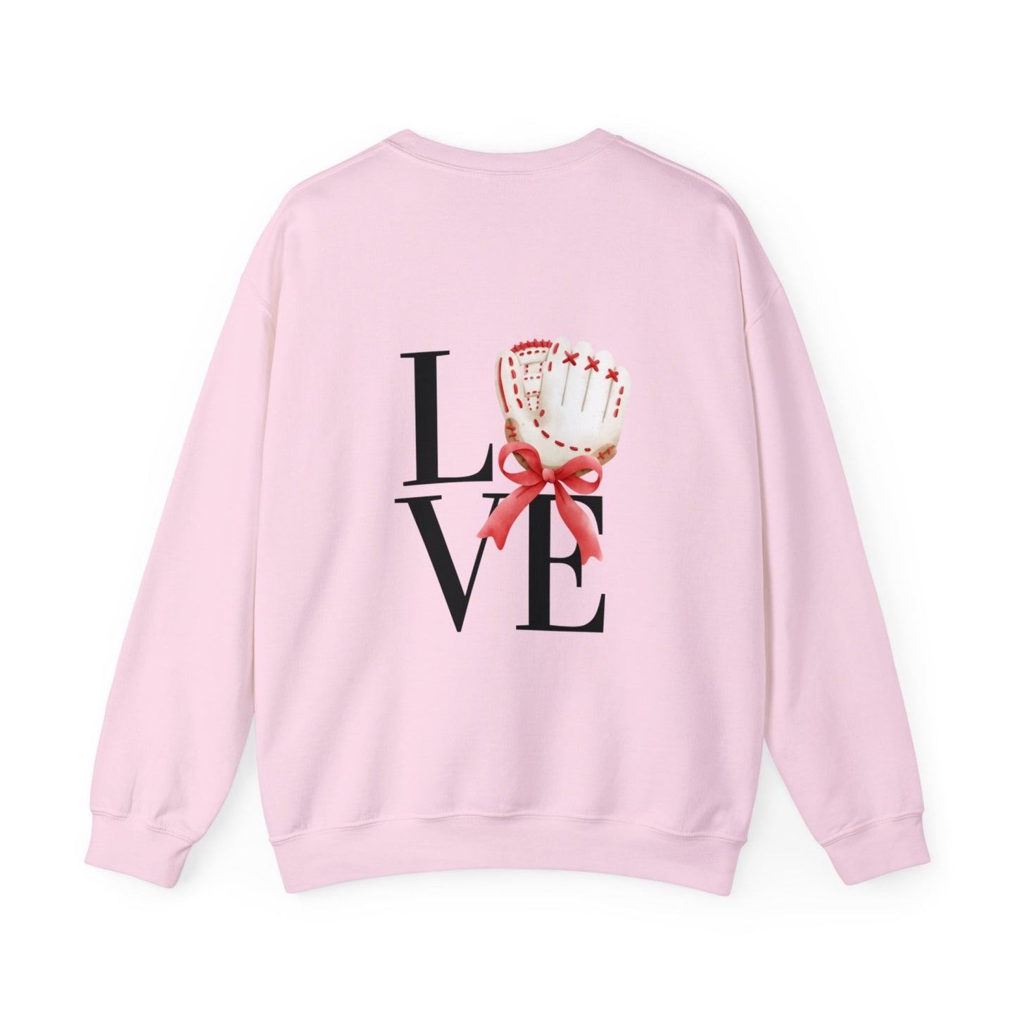 Comfy Coquette Inspired Baseball Crewneck Sweatshirt