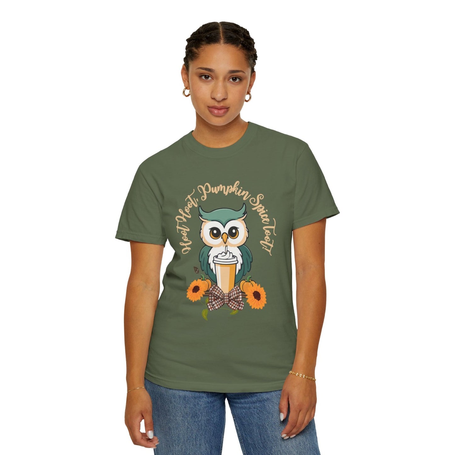 Comfy Fall Tee Featuring Adorable Owl