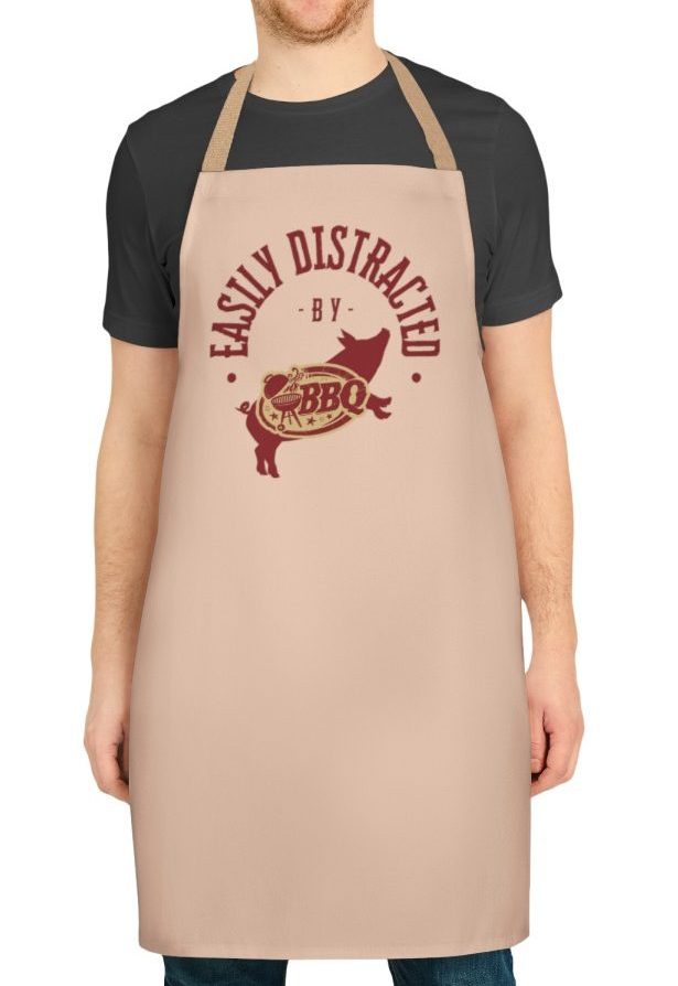 Humorous Apron for Dads and BBQ Fanatics