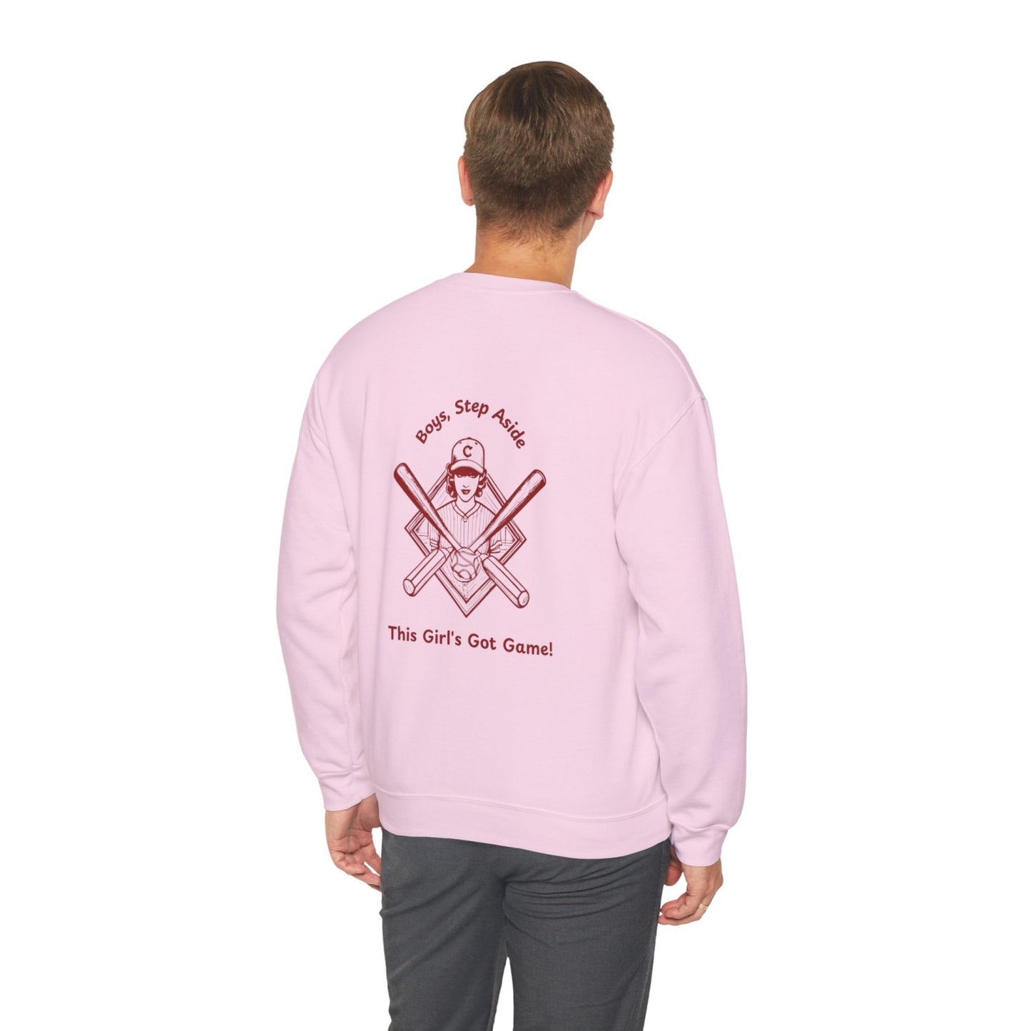 Comfy Vintage Inspired Baseball Crewneck Sweatshirt