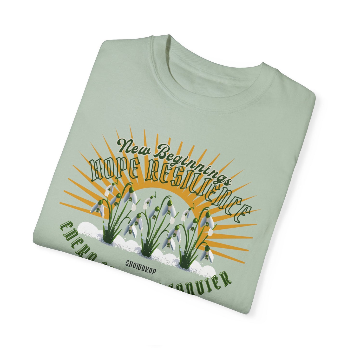 Comfy January Snowdrop Cotton Tee