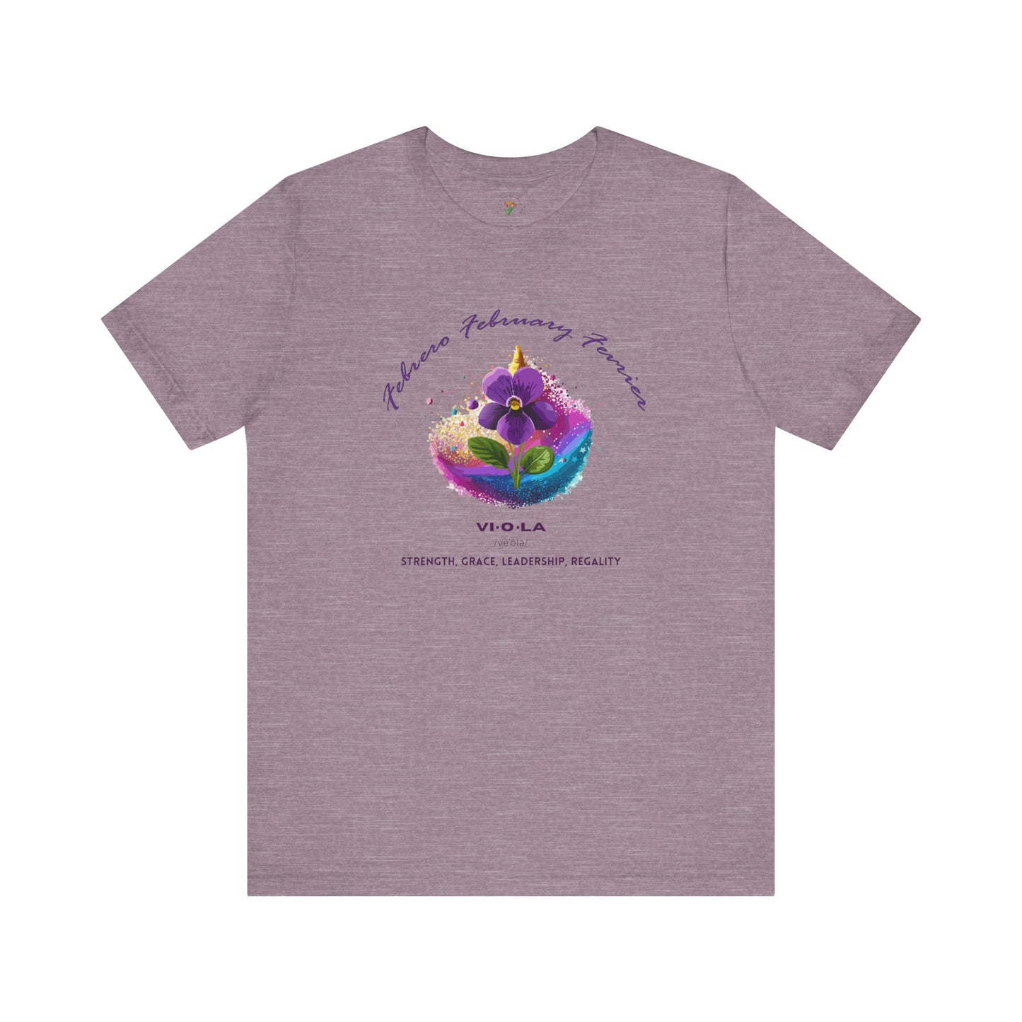 February Birth Flower Comfy Tee