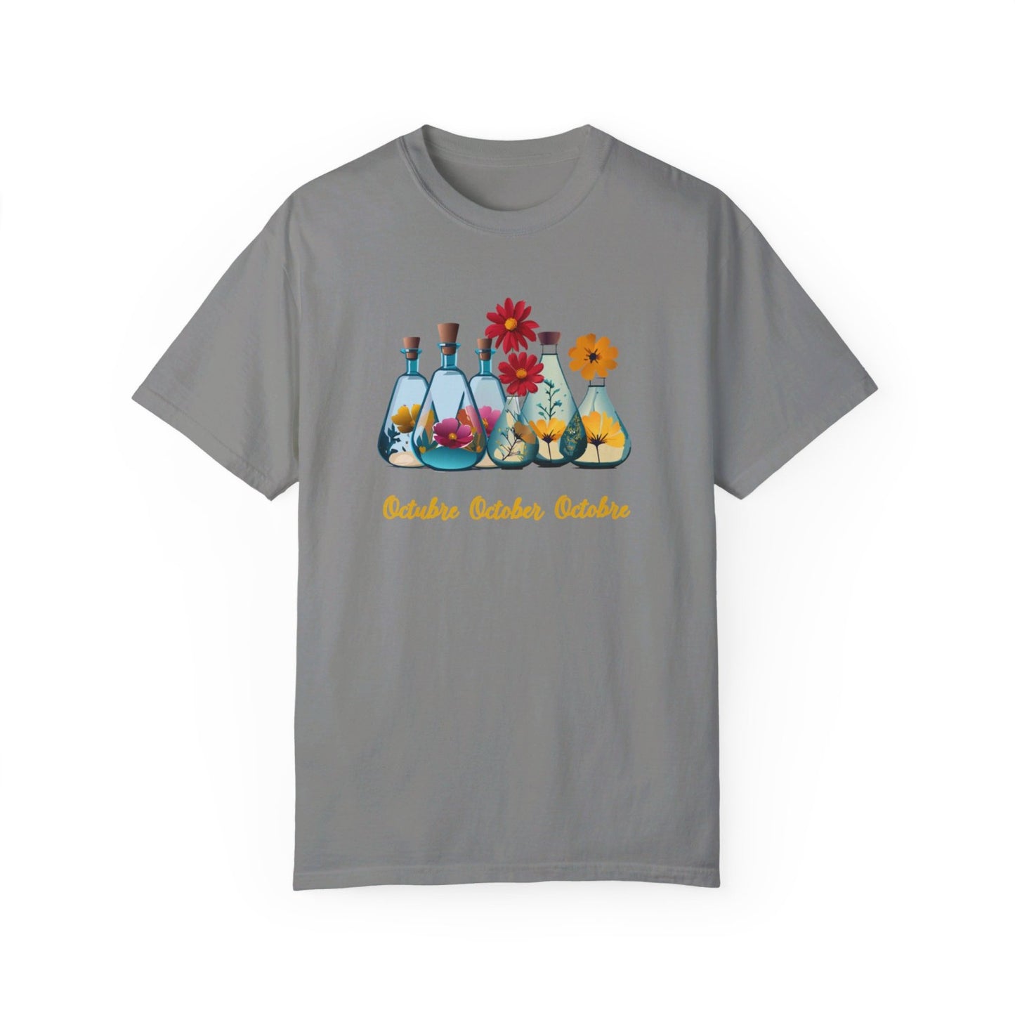 October Inspired Floral T-Shirt Featuring Cosmos