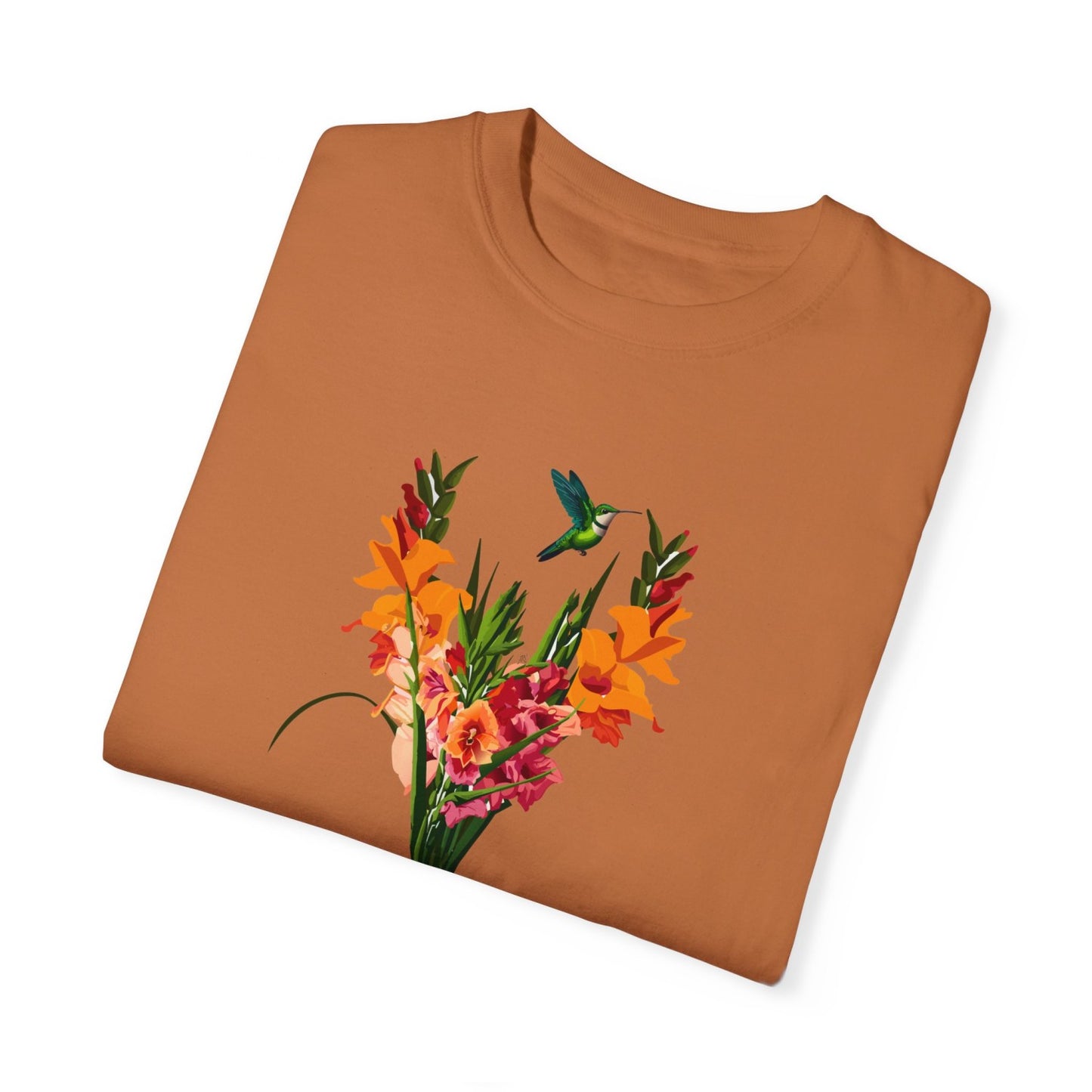 August Inspired Floral T-Shirt Featuring Gladiolus Flowers