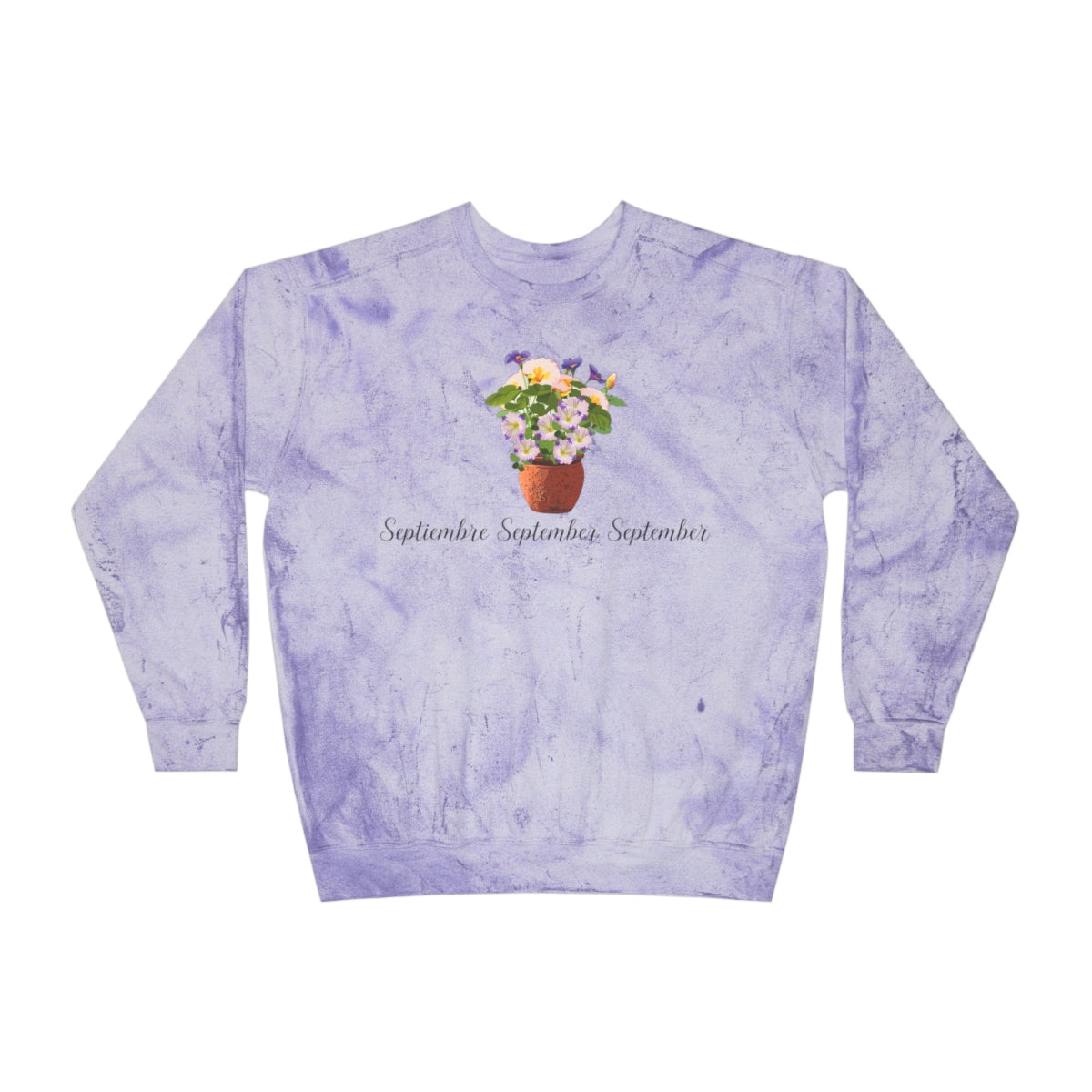 Comfy Cozy Floral Sweatshirt September Birthday Flower Morning Glories