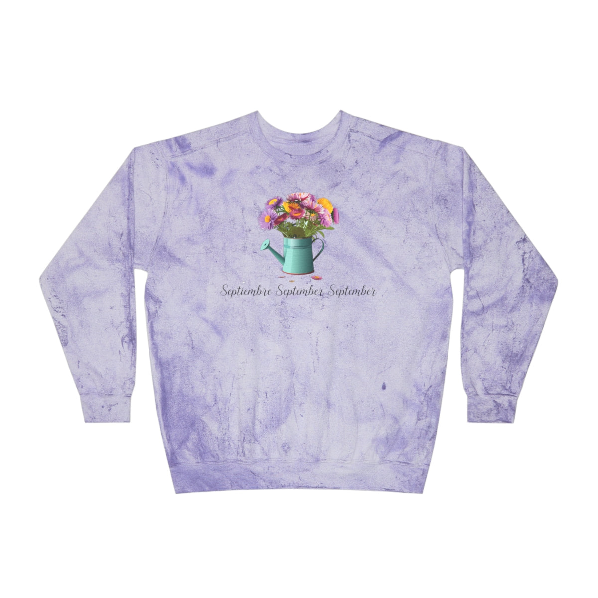 Comfy Cozy Floral Sweatshirt September Birthday Flower Aster