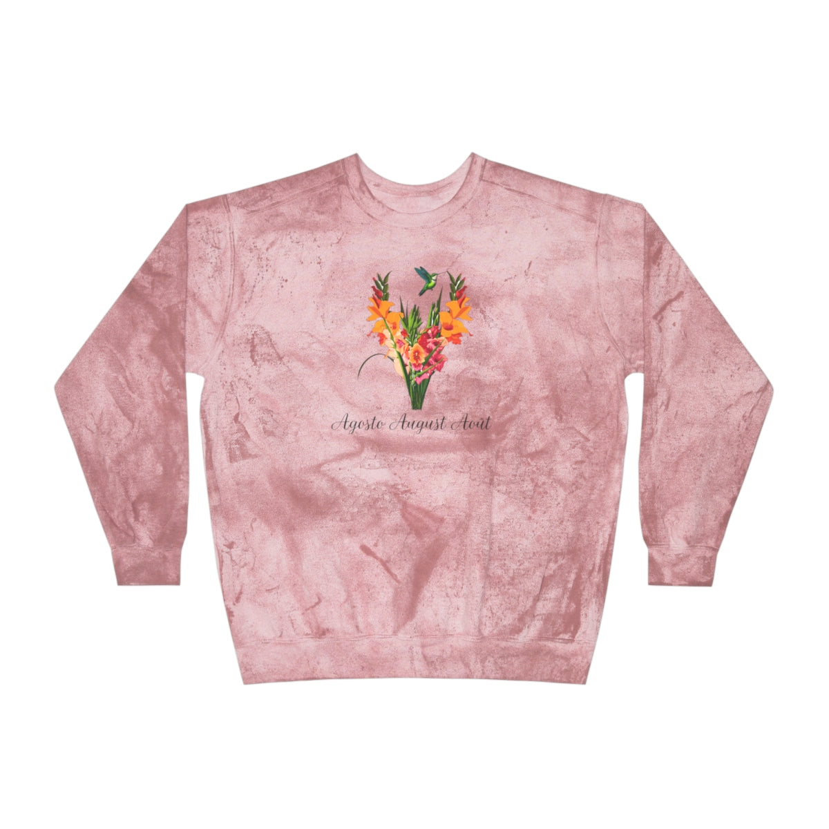 Comfy Cozy Floral Sweatshirt August Birthday Flower Gladiolus