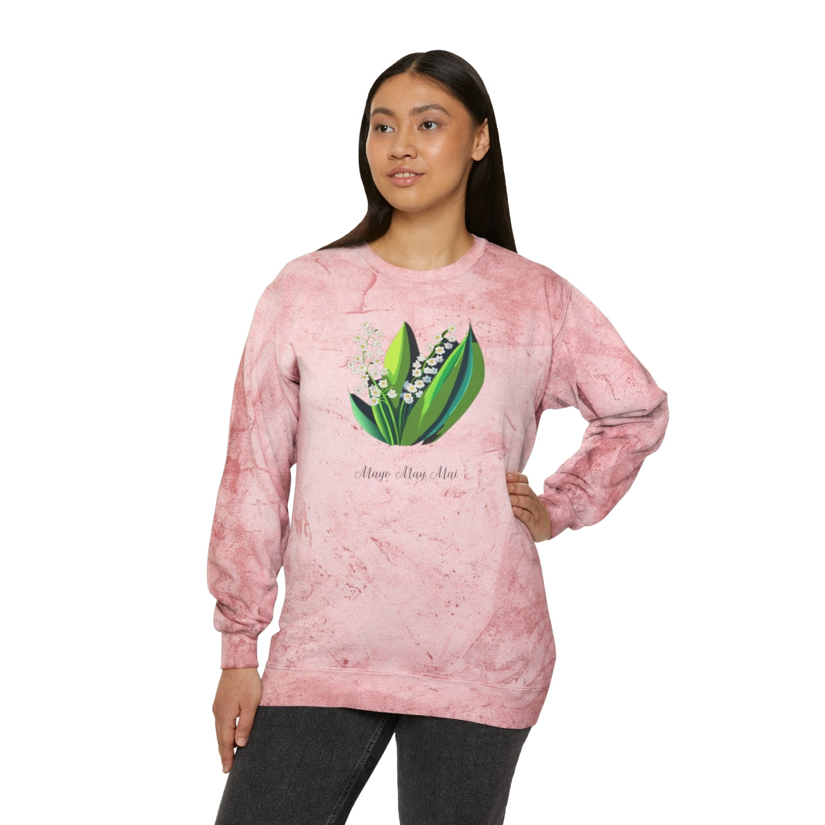 Comfy Cozy Floral Sweatshirt May Birthday Flower Lilly of the Valley