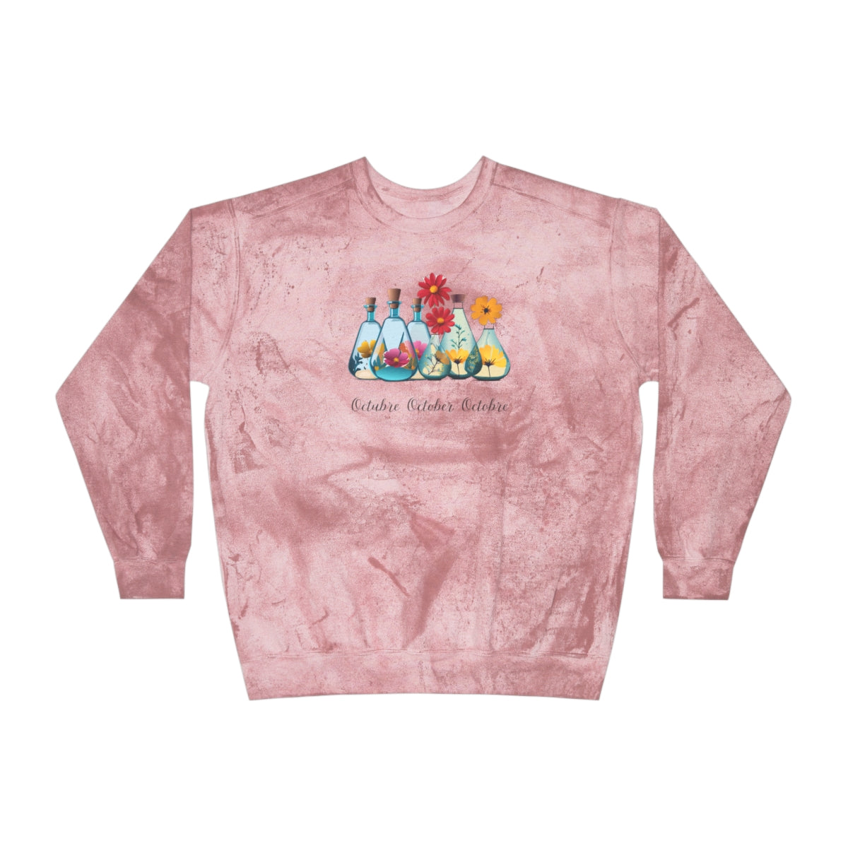 Comfy Cozy Floral Sweatshirt October Birthday Flower Cosmos