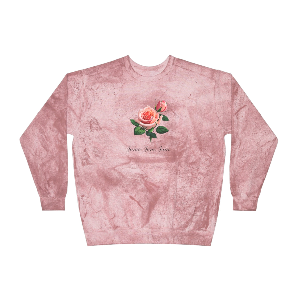 Comfy Cozy Floral Sweatshirt June Birthday Flower Rose