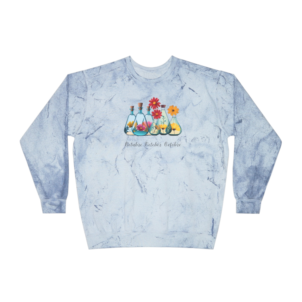 Comfy Cozy Floral Sweatshirt October Birthday Flower Cosmos