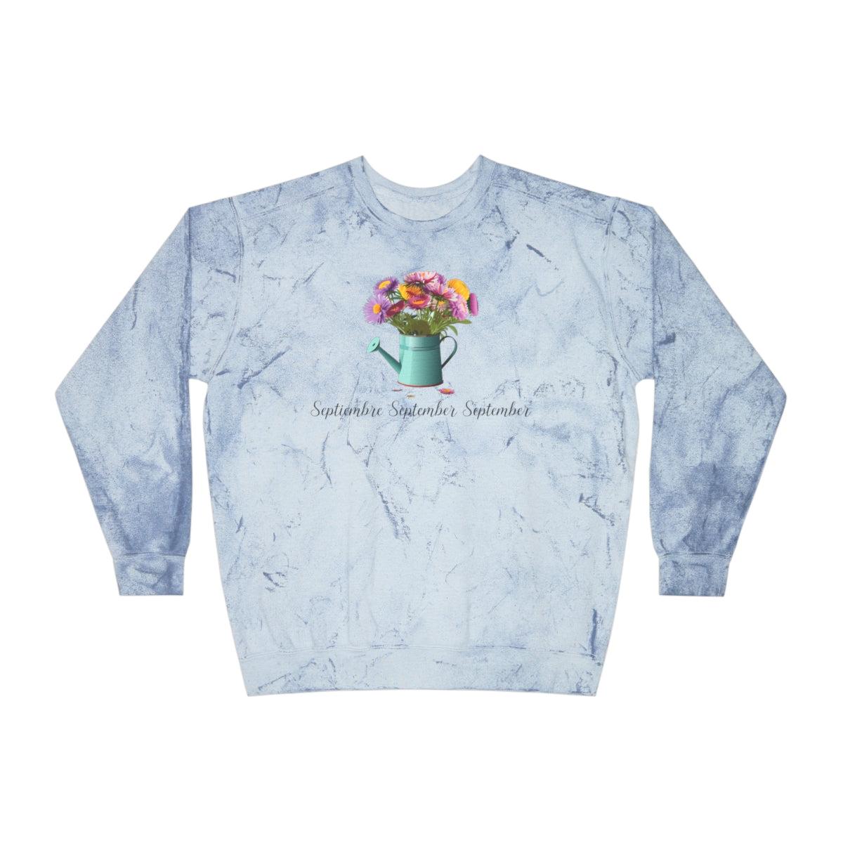 Comfy Cozy Floral Sweatshirt September Birthday Flower Aster