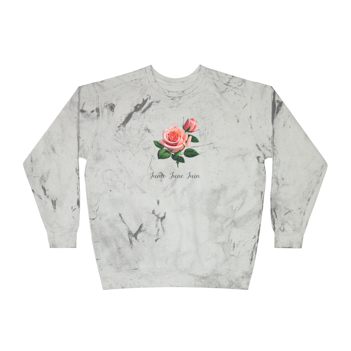 Comfy Cozy Floral Sweatshirt June Birthday Flower Rose