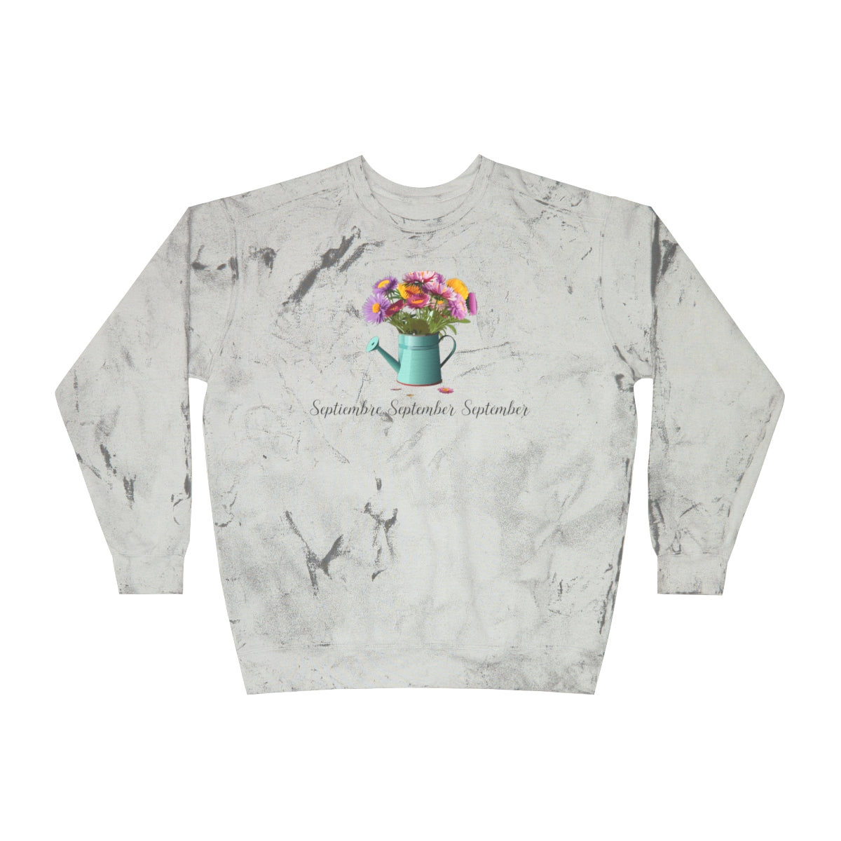 Comfy Cozy Floral Sweatshirt September Birthday Flower Aster