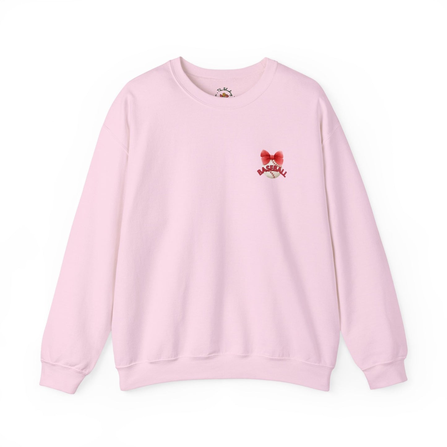 Comfy Coquette Inspired Baseball Crewneck Sweatshirt