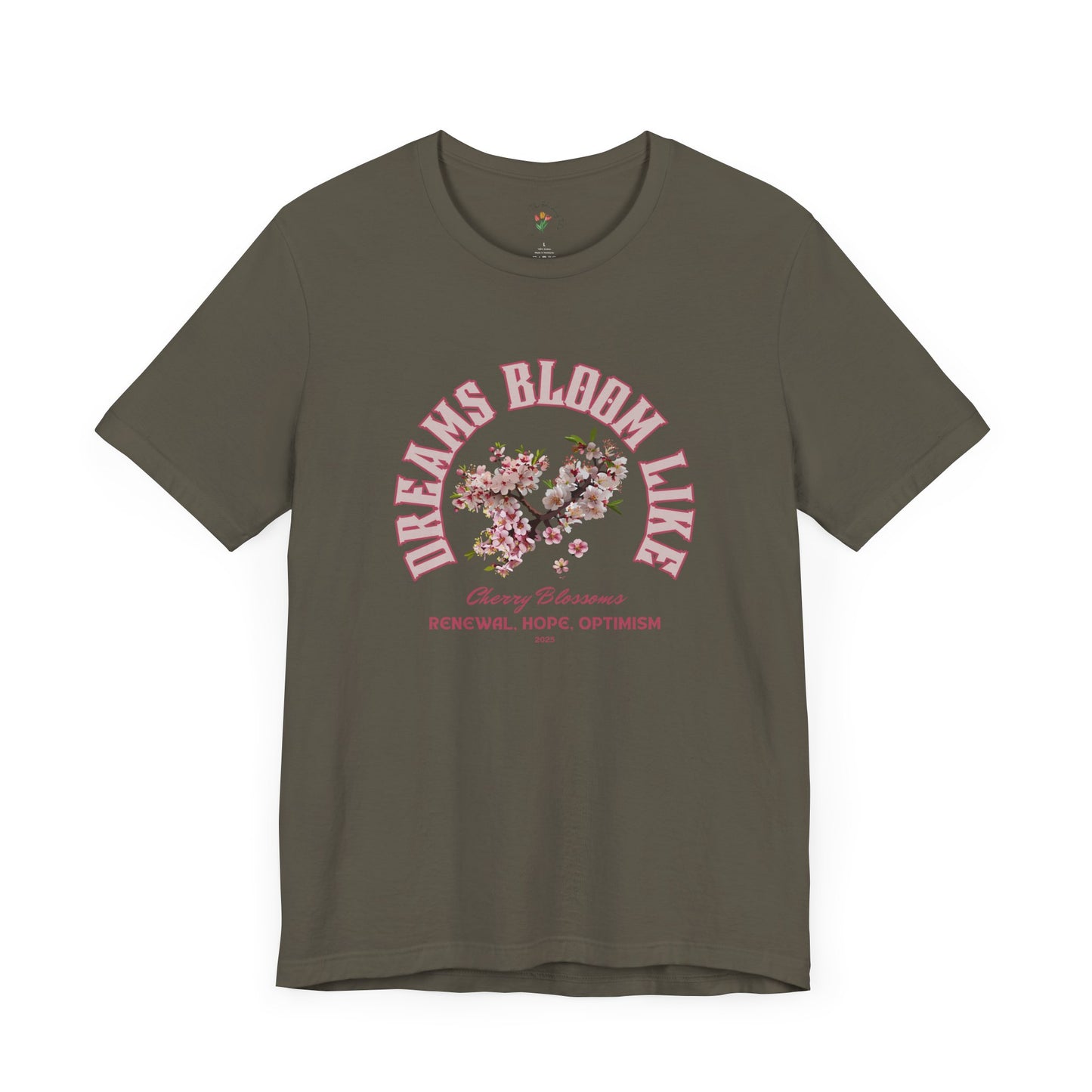 Cherry Blossom Tee - Dreams Bloom Like Cherry Blossoms