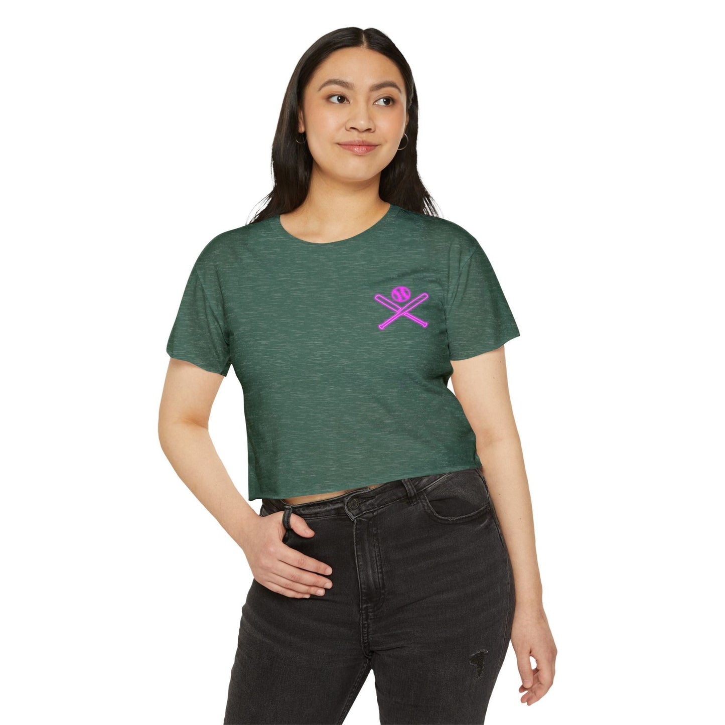 Retro Inspired Baseball Crop Top