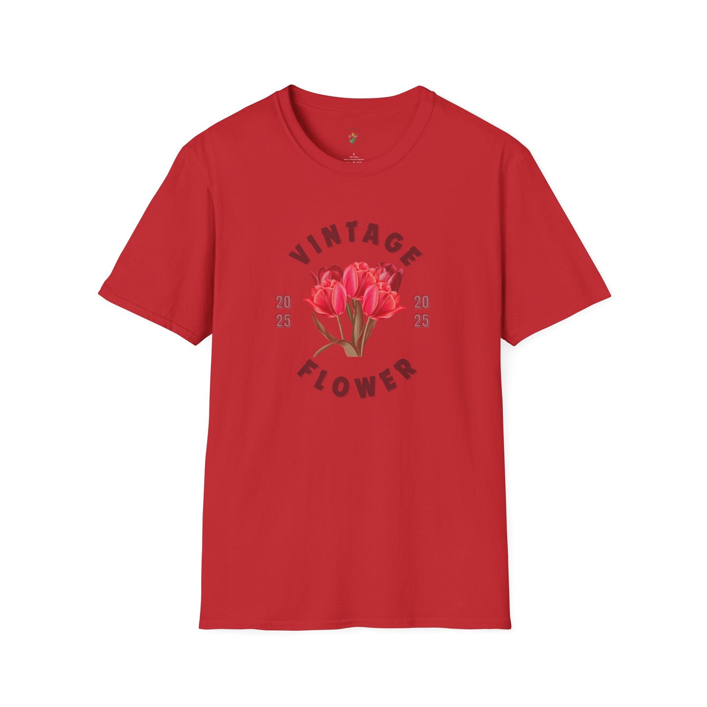 Vintage Flower Spring Inspired Softstyle T-Shirt