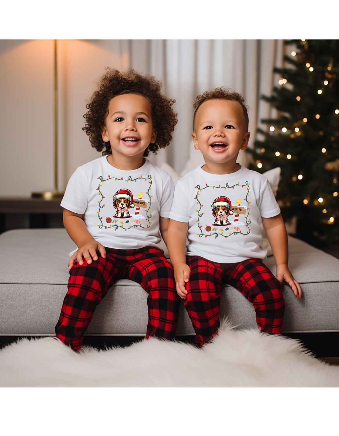 North Pole Beagle Kids Heavy Cottonâ„¢ Tee