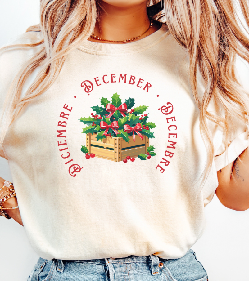 Comfy December Birth Flower T-Shirt