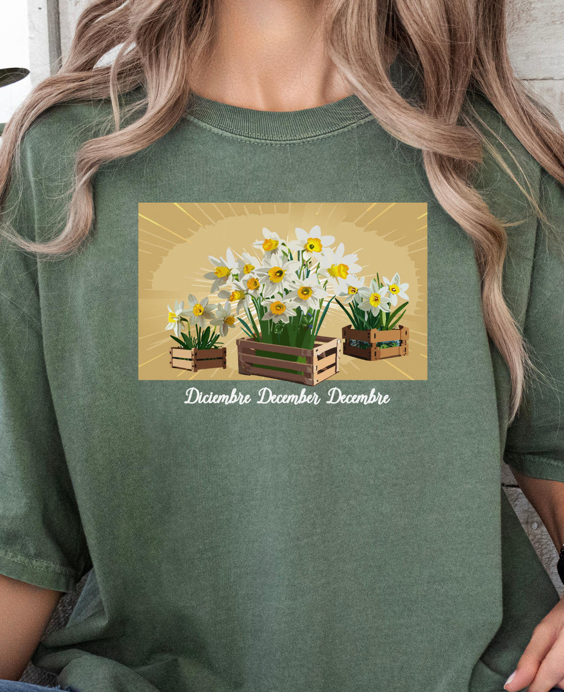 Comfy December Birth Flower T-Shirt