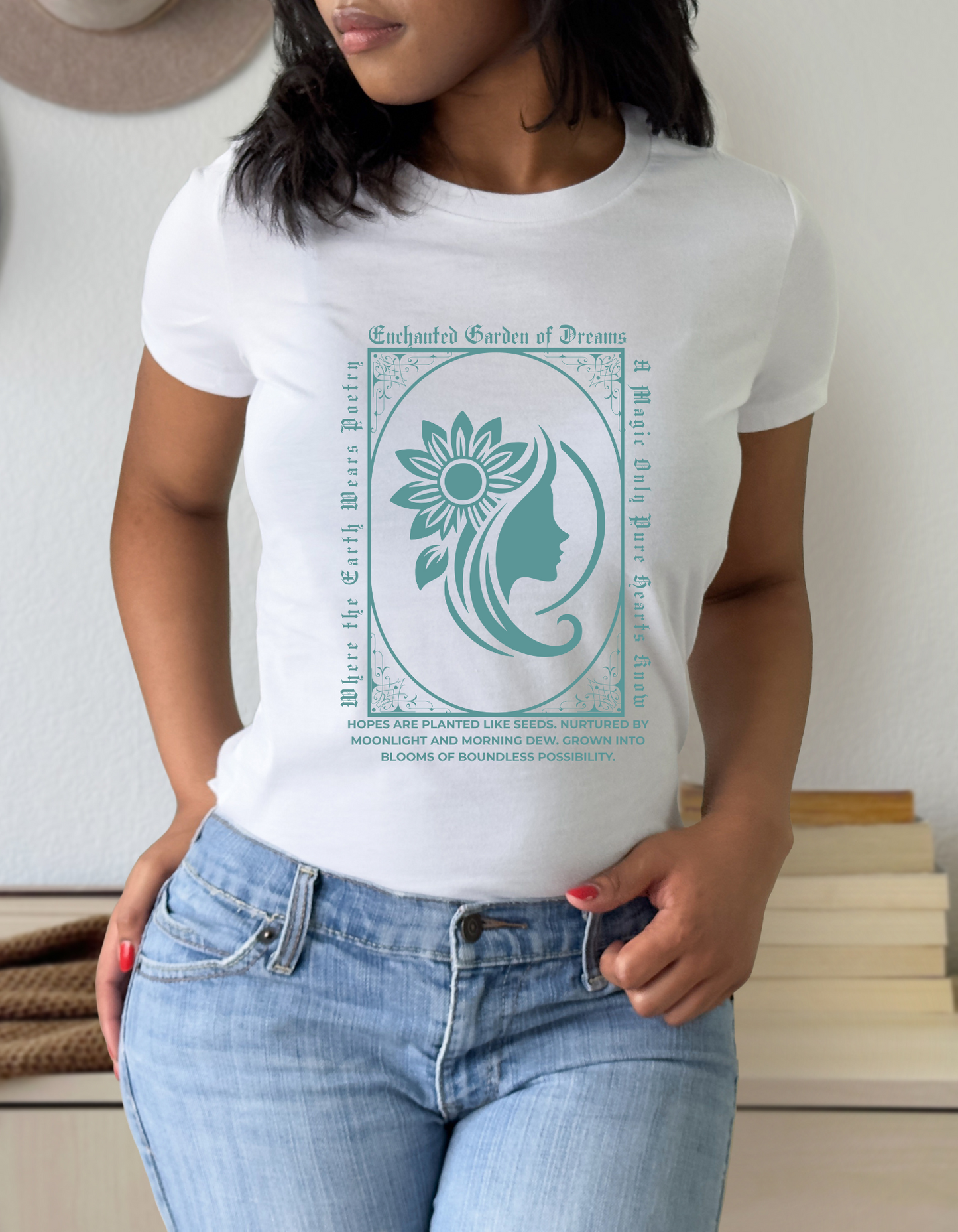 Enchanted Garden of Dreams Unisex Tee - Nature-Inspired Spring Tee