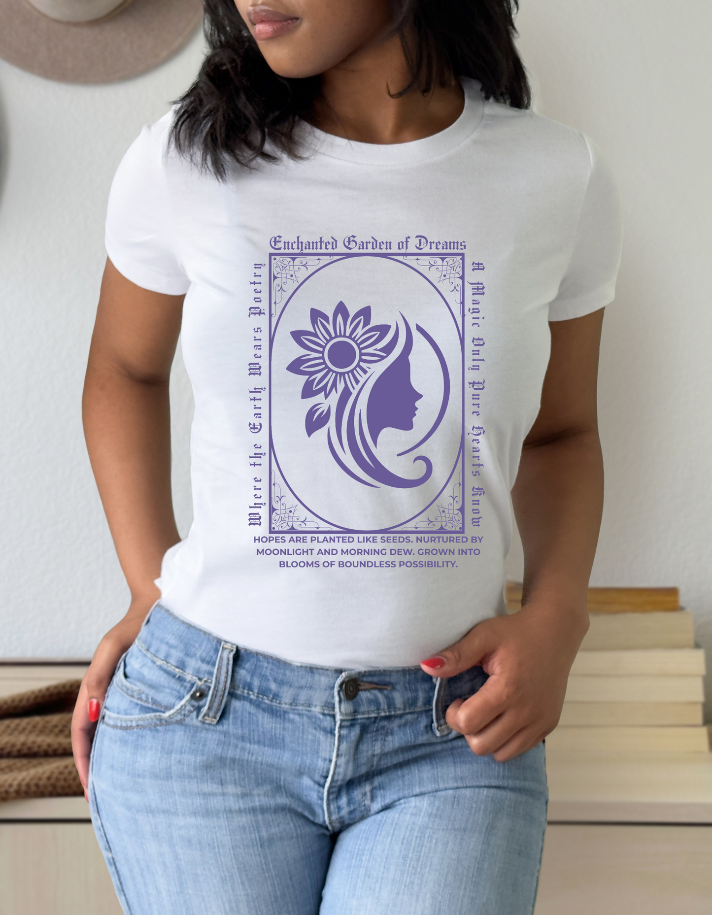 Enchanted Garden of Dreams Unisex Tee - Nature-Inspired Spring Tee