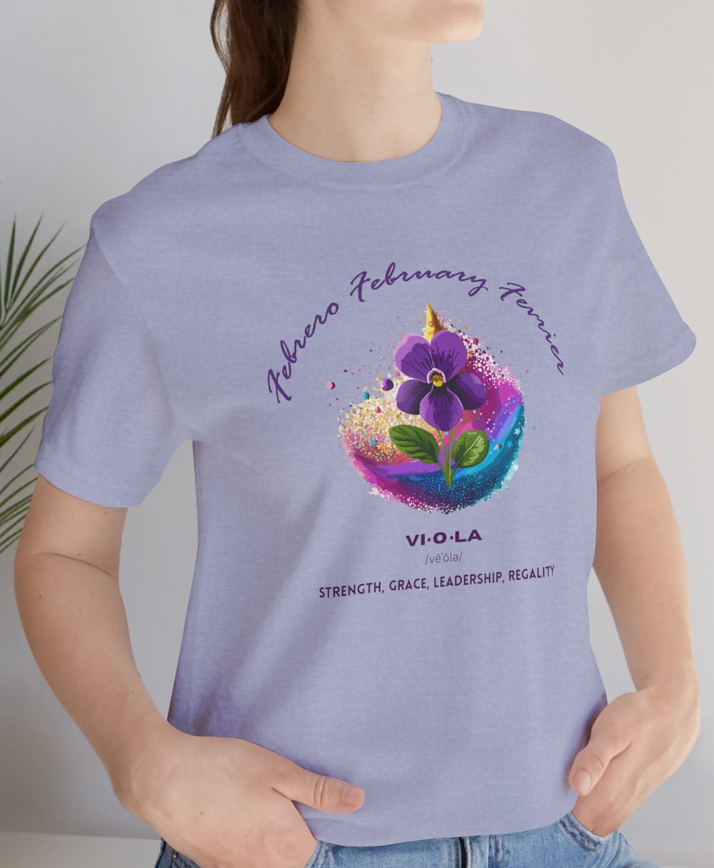 February Birth Flower Comfy Tee