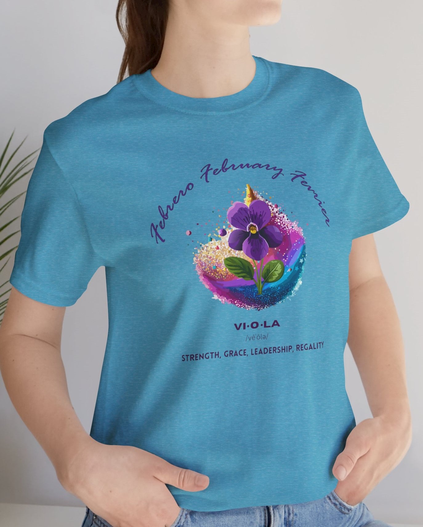 February Birth Flower Comfy Tee