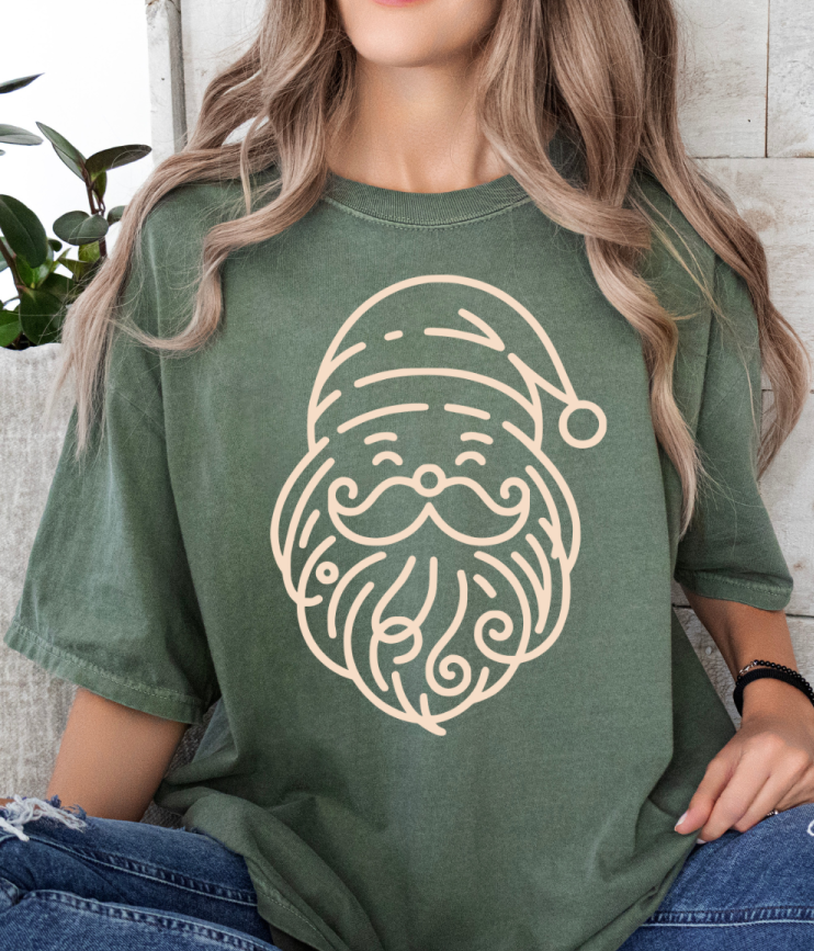 Oversized Minimalist Inspired Santa T-Shirt
