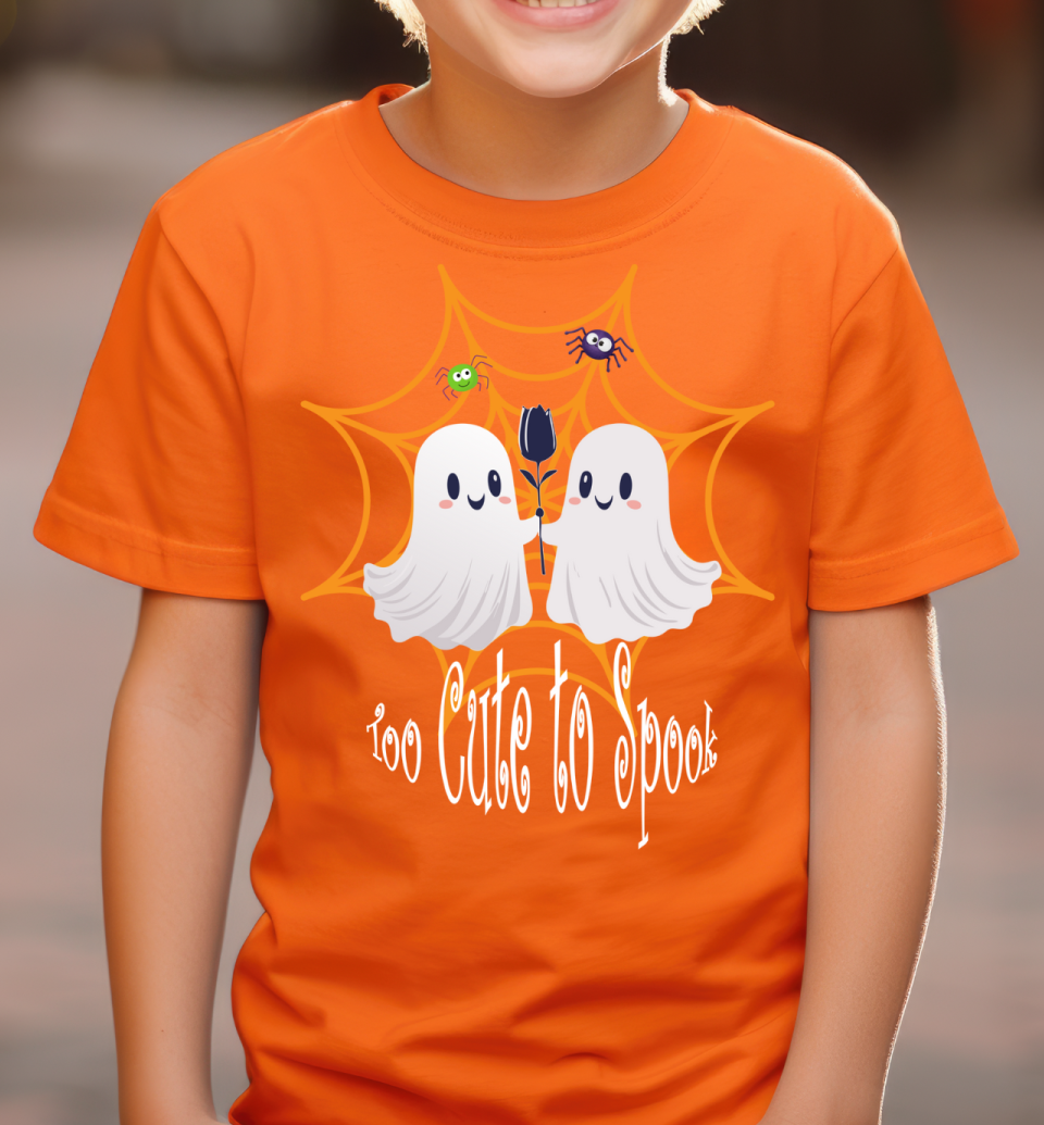Cute Halloween Kids Heavy Cottonâ„¢ Tee