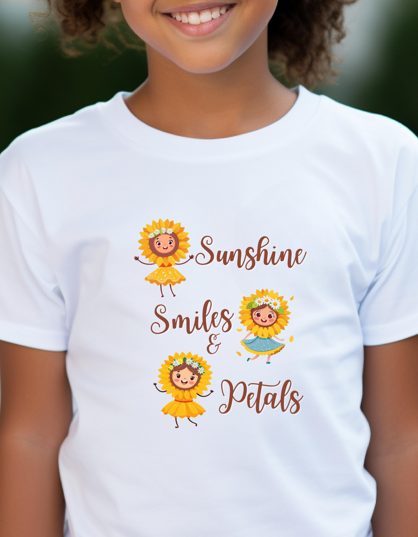 Girls Sunflower Graphic Tee