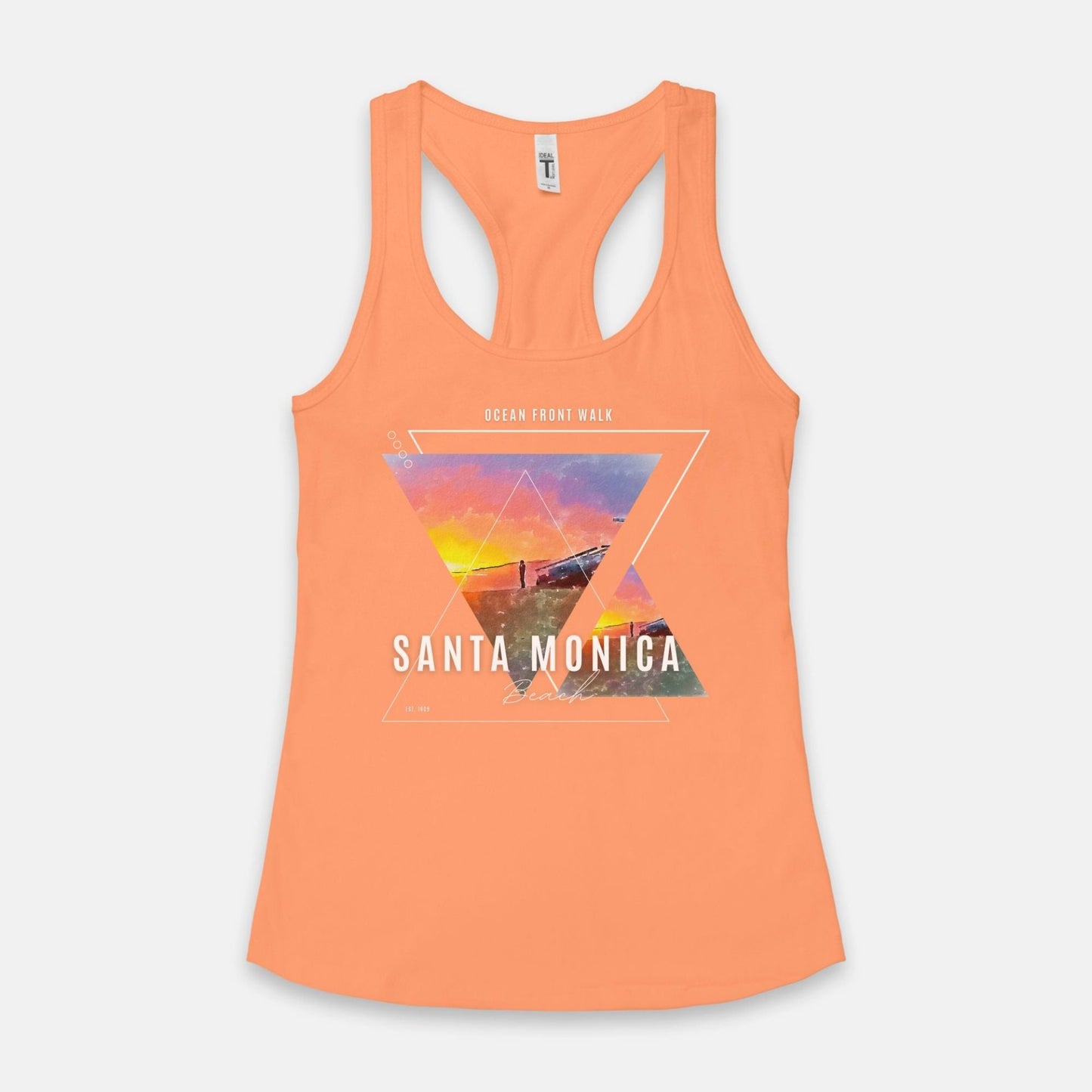 Women's Tank Featuring Iconic Beach Sunset