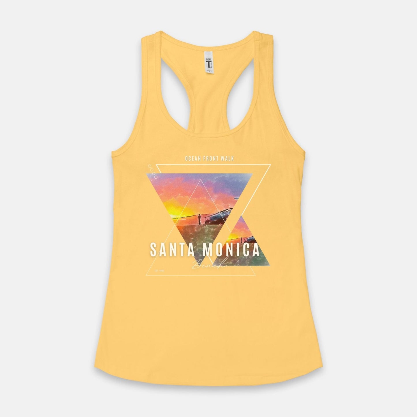 Women's Tank Featuring Iconic Beach Sunset