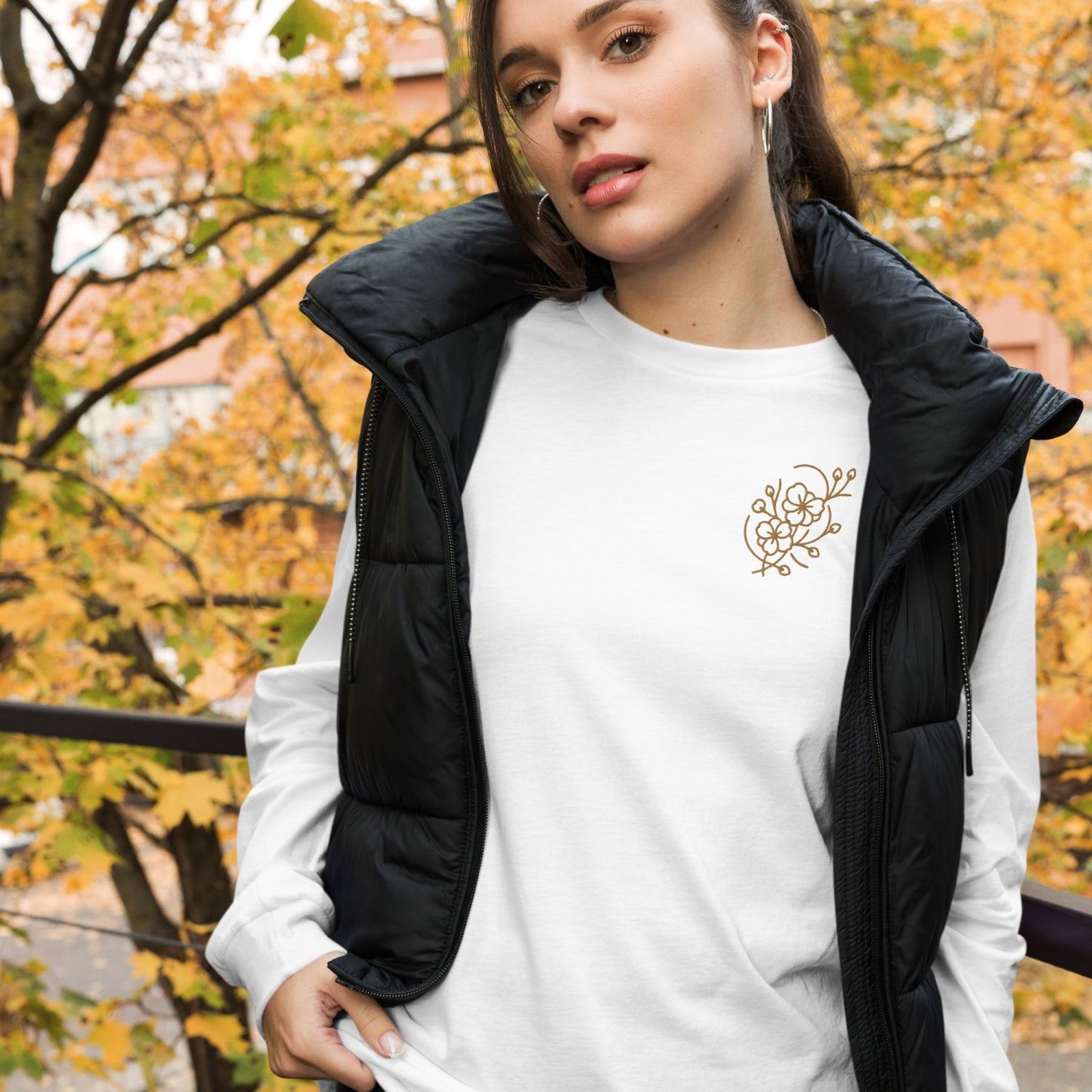 Feather-Soft Sakura Long Sleeve Tee