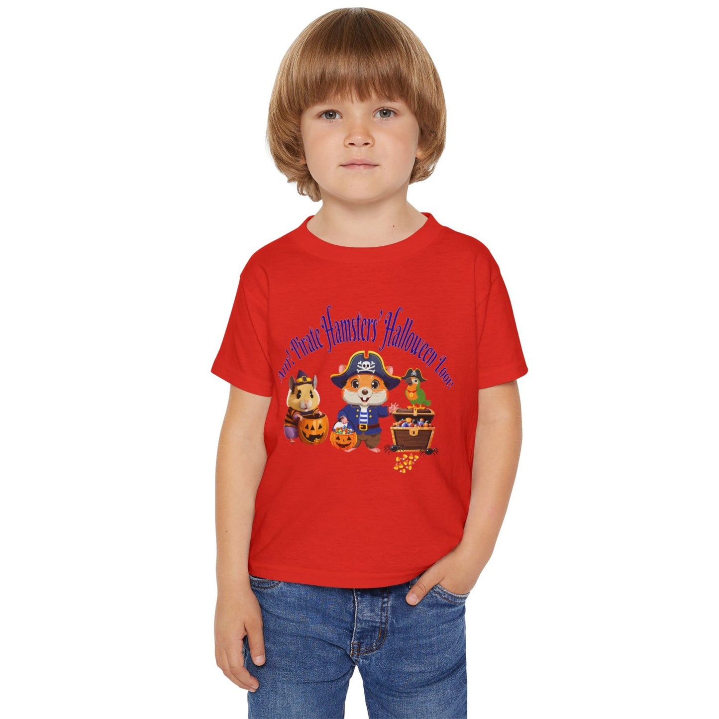 Halloween Inspired Pirate Heavy Cottonâ„¢ Toddler T-shirt