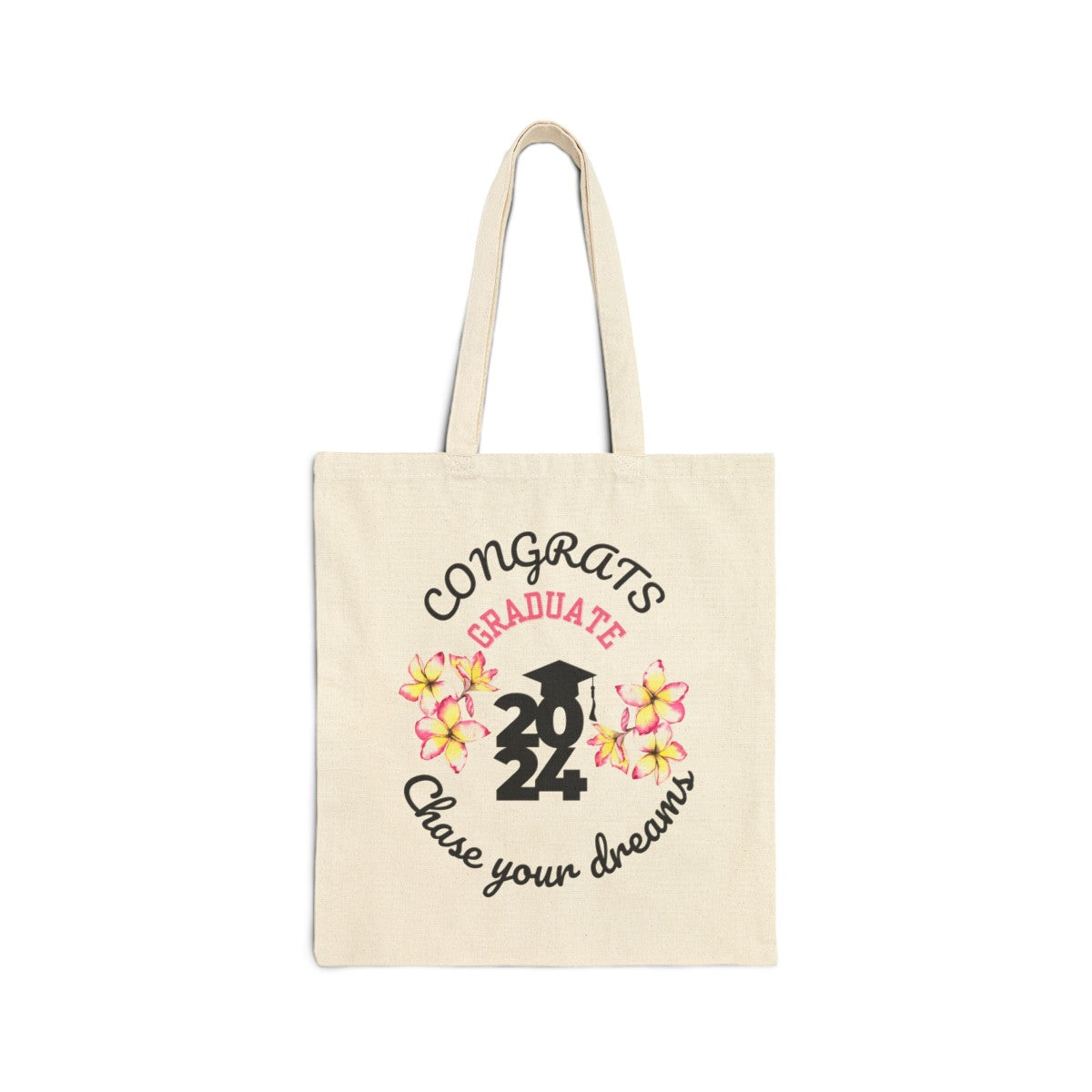 Motivational Graduation Canvas Tote Bag