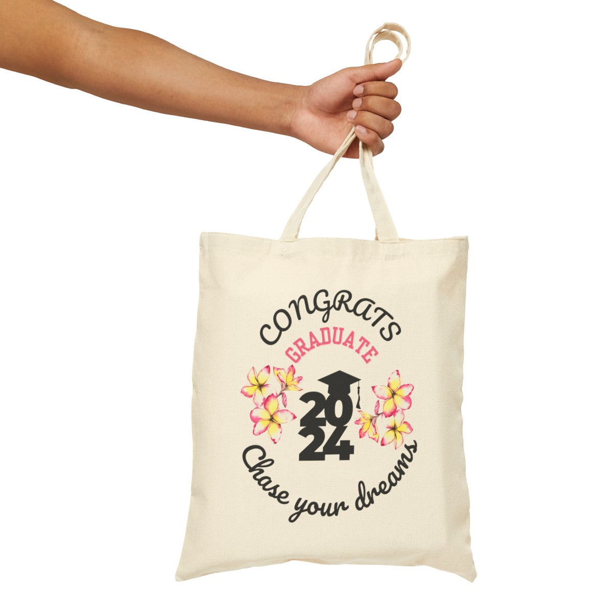 Motivational Graduation Canvas Tote Bag