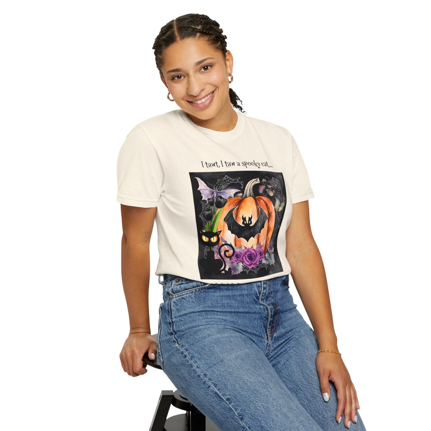 Vintage Inspired Halloween T-Shirt Featuring Jack-o-Lantern