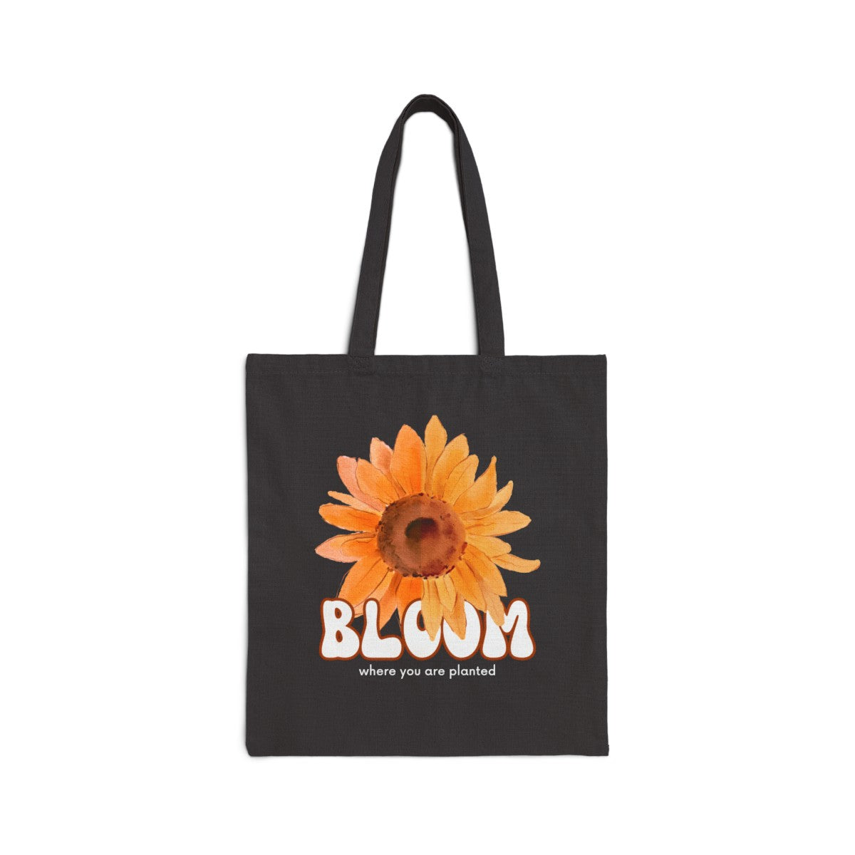 Brighten your day and your style with our high-quality cotton tote bag, featuring a bold, vibrant sunflower and an inspirational quote! This chic and durable bag is perfect for carrying your essentials while spreading a bit of sunshine wherever you go.