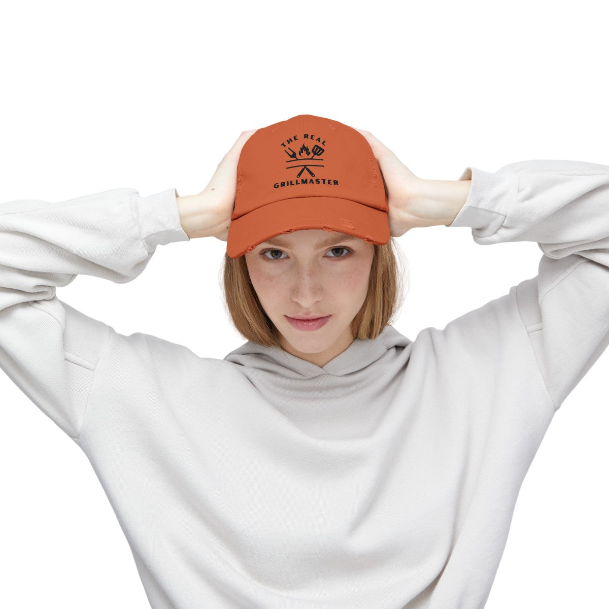 Fashionable Grilling Enthusiast Distressed Cap